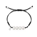 Tous - Pearls Bracelet with Silver Bear Motif